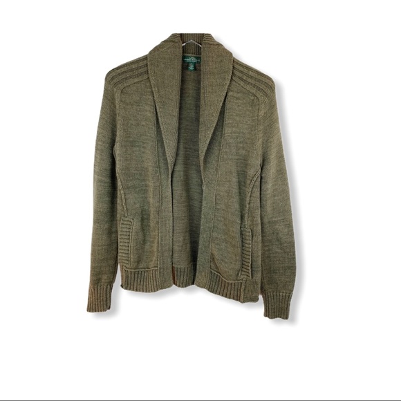 Lauren Ralph Lauren Sweaters - Lauren Ralph Lauren Shawl Collar Boyfriend Grandfather Sweater Cardigan …